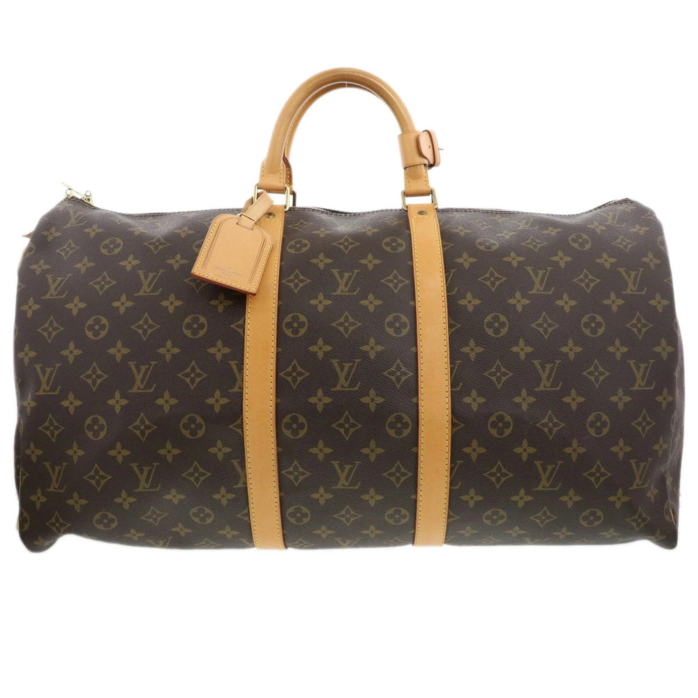 LOUIS VUITTON Keepall Handbag Travel Business Boston Bag Monogram Brown
